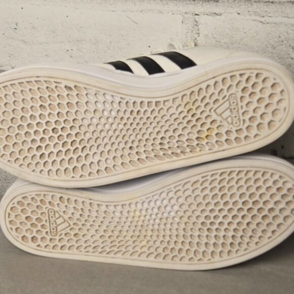 Adidas Women's Bravada 2.0 Mid White and Black High-Top Sneakers - Picture 9 of 11